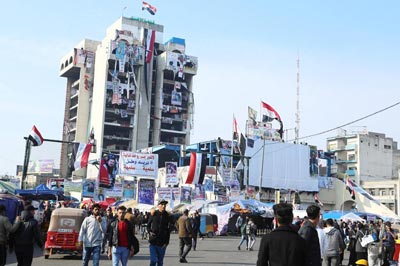 مشاهدات من ساحة التحرير: الجميع يتكلم بصوت العراق