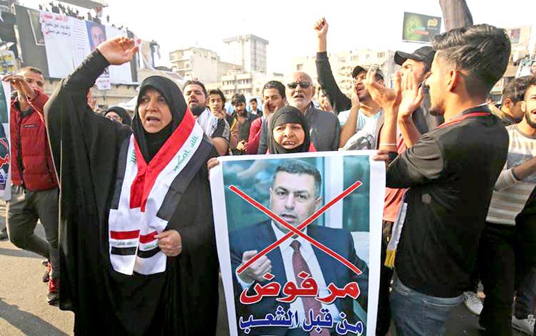 متظاهرو الناصرية يرفضون مرشحي الأحزاب لرئاسة الوزراء