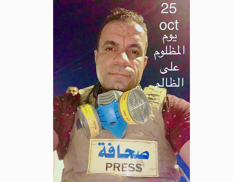 مسلحون يغتالون الصحفي أحمد عبد الصمد خلال تغطية الاحتجاجات فـي البصرة 