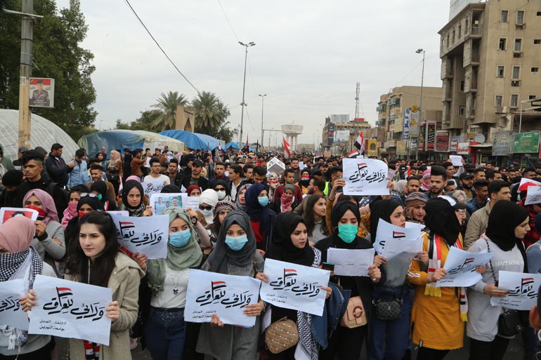 لأوّل مرة فـي تاريخ العراق تظاهرة مليونية نسوية اليوم الخميس 